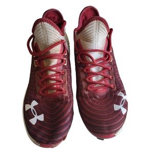 Under Armour Men’s BH Baseball Cleats with Front Metal Spikes Size 12